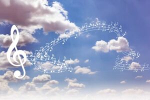 musical notes in heaven